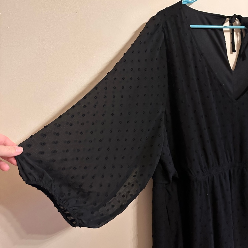 Torrid Black Long Sleeve Dress NWT size 4x 26 - Picture 4 of 9